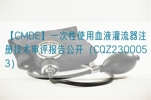 【CMDE】一次性使用血液灌流器注冊技術(shù)審評報告公開（CQZ2300053）(圖1)