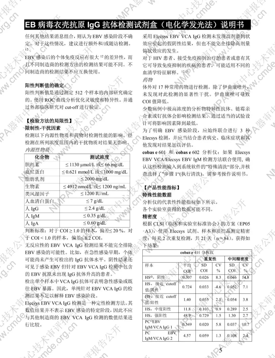 羅氏EB病毒衣殼抗原IgG抗體檢測(cè)試劑盒三類IVD新品審評(píng)報(bào)告公開(kāi)(圖18)
