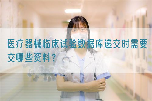 醫(yī)療器械臨床試驗數據庫遞交時需要交哪些資料？(圖1)