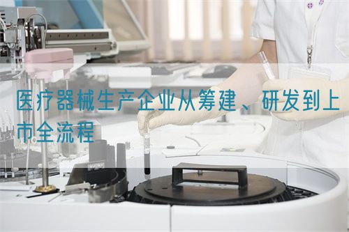 醫(yī)療器械生產(chǎn)企業(yè)從籌建、研發(fā)到上市全流程(圖1)