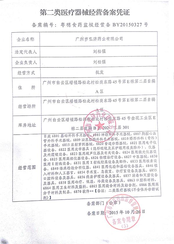 二類醫(yī)療器械經(jīng)營備案憑證申請材料有哪些？(圖2)